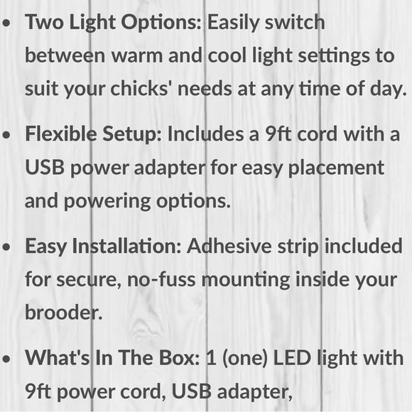 LED Light for RentACoop Brooder Box - Picture 7 of 7